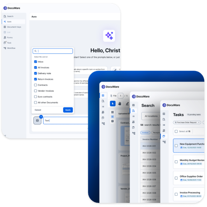 DocuWare Aura, lÔÇÖassistant IA qui prend le relais une fois vos documents traite╠üs