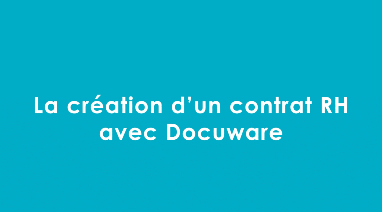 la création d'un contrat de travail